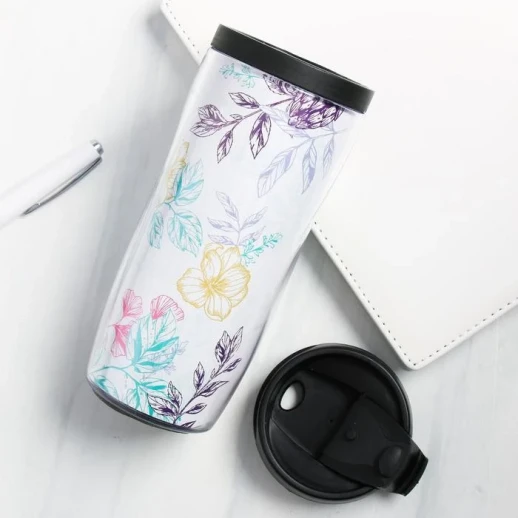 Термостакан "Любимая подруга. Цветы" 350мл