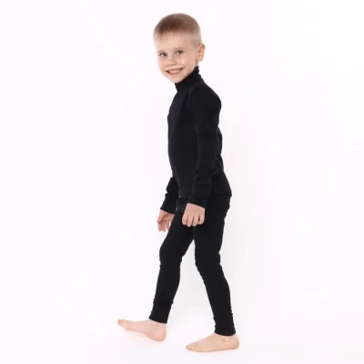 Комплект (водолазка,кальсоны) для мальчика термо, цвет тёмно-синий (28)