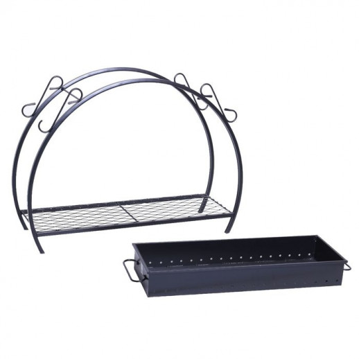 Мангал кованый, 16 кг, толщина металла 2,5 мм, 90 х 32 х 85 см