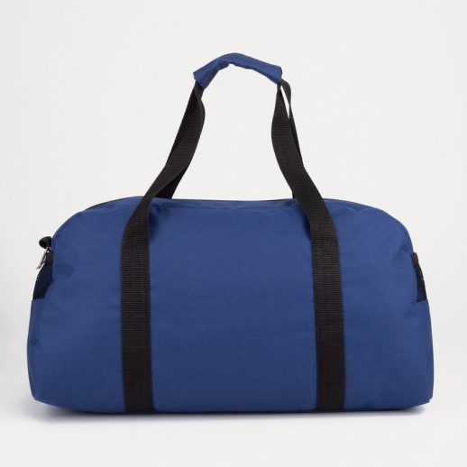 Сумка спортивная, отдел на молнии, 3 наружных кармана, длинный ремень, цвет синий