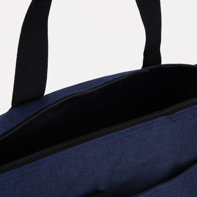 Сумка спортивная на молнии, отдел для обуви, длинный ремень, цвет серый