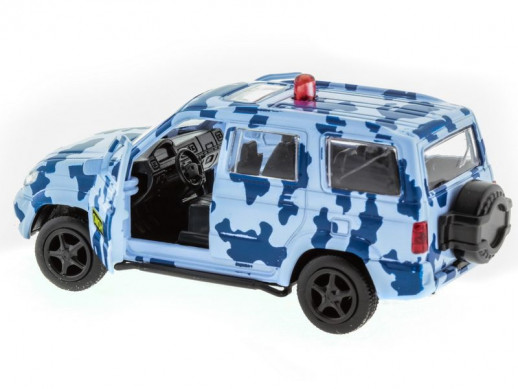 Машина "АВТОПАНОРАМА" инерц. УАЗ Патриот (омон) 1/50, в/к 12*7*5,5 см