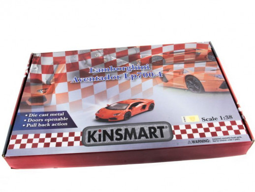 Машина Kinsmart LAMBORGHINI AVENTADOR LP 700-4 инерция (1/12шт.) 1:38 б/к