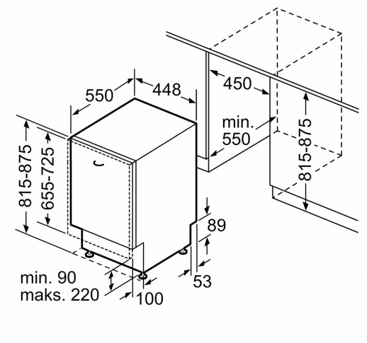 Встраиваемая посудомоечная машина Bosch Bosch Serie | 4 SPV4XMX28E