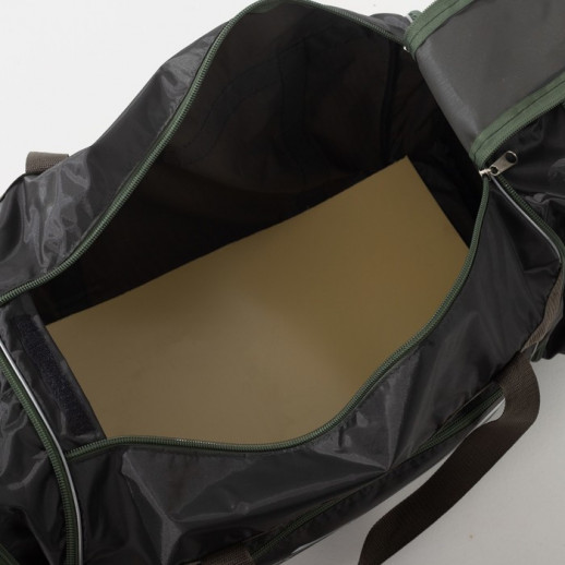 Сумка дорожная на молнии 10мм, с увеличением, 3 наружных кармана, длинный ремень, цвет синий