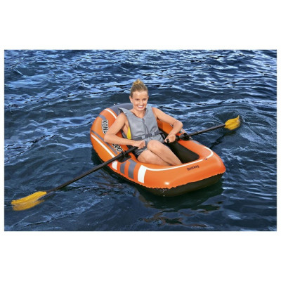 Лодка Kondor 1000, одноместная, 155 х 97 см, вёсла 124 см, до 55 кг, от 6 лет, 61078 Bestway