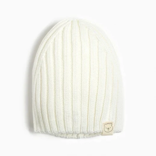 Шапочка вязаная Крошка Я, р. 46, молочный