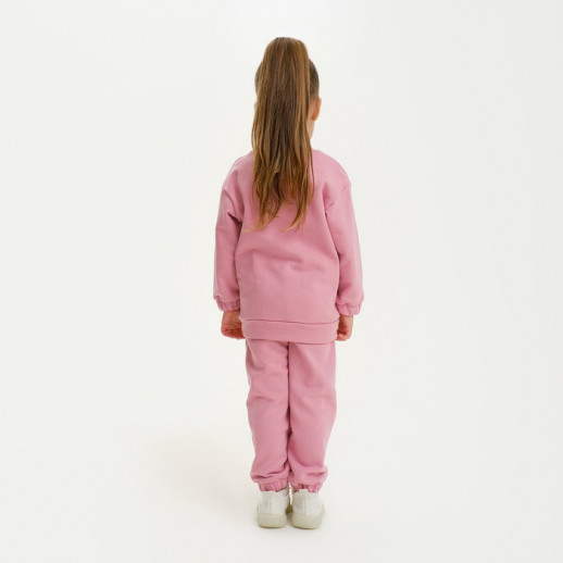 Костюм для девочки (свитшот, брюки) KAFTAN "Basic line", цвет розовый