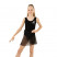 Юбка гимнастическая Grace Dance, с запахом, р. 34-36, цвет чёрный
