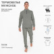 Термобельё мужское, размер 54-56 (рост 180-186 см), цвет серый, флис, 100% полиэстер