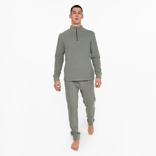 Термобельё мужское, размер 54-56 (рост 180-186 см), цвет серый, флис, 100% полиэстер