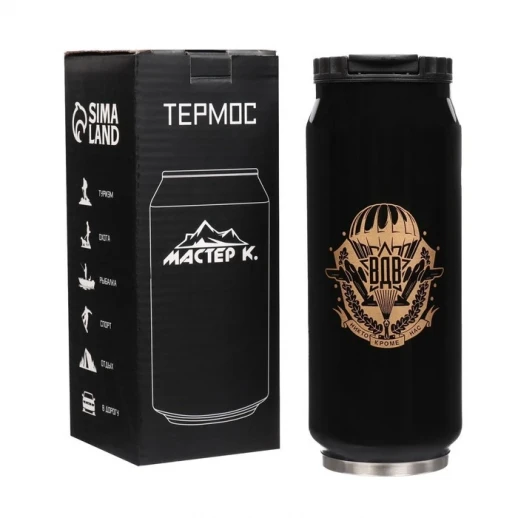 Термокружка, 400 мл, Банка "ВДВ", сохраняет тепло 8 ч, 7.6 х 19.3 см