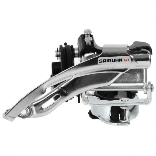 Переключатель передний Saiguan QD-30A, универсальная тяга 28.6/31.8 мм, 42T