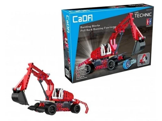 Конструктор CaDA Technic экскаватор совместим с C52011W, инерционный (235 деталей)