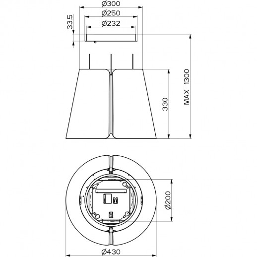 Островная вытяжка Faber Вытяжка островная Faber BEAT WH MATT F45