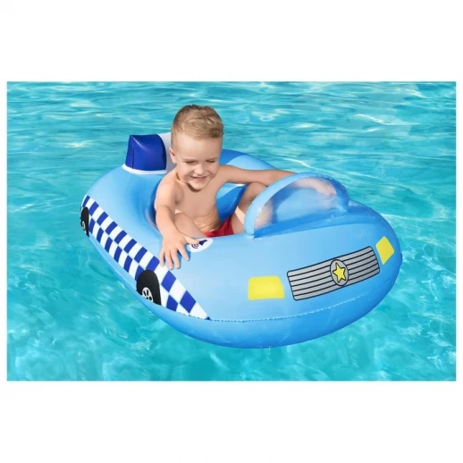 Лодочка надувная Funspeakers Police Car Baby Boat, 97 x 74 см, со встроенным динамиком, 34153