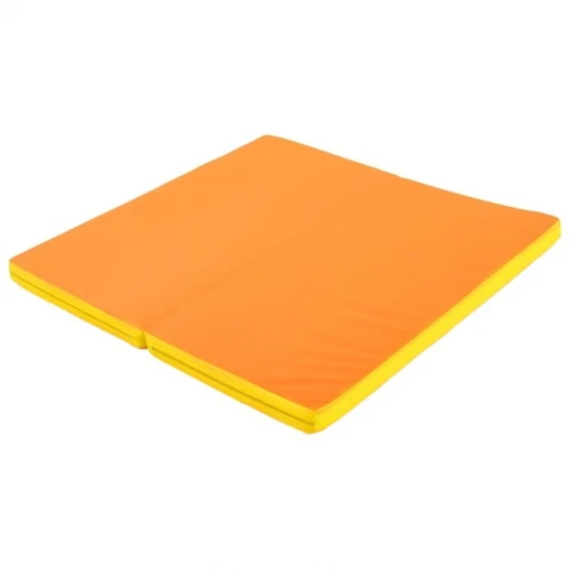 Мат ONLITOP, 100х100х6 см, 1 сложение, цвет жёлтый/оранжевый