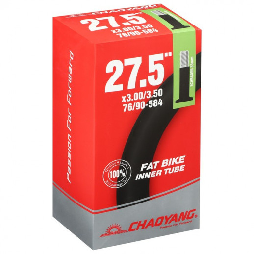 Камера Chao Yang 27.5"x3.0/3.5", бутил, полу-FAT BIKE, автониппель