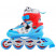 Набор: роликовые коньки раздвижные Hot Wheels, колёса световые, защита, р. S (30-33)