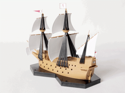 Сборная модель ZVEZDA Флагман Непобедимой Армады галеон "Сан-Мартин", подарочный набор, 1/350