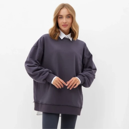 Свитшот женский MINAKU: Casual Collection цвет графит