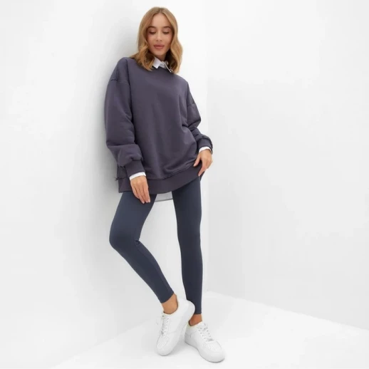 Свитшот женский MINAKU: Casual Collection цвет графит