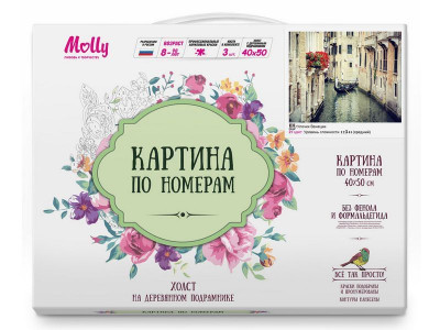 Картина по номерам 40х50 УЛОЧКИ ВЕНЕЦИИ (21 цвет)