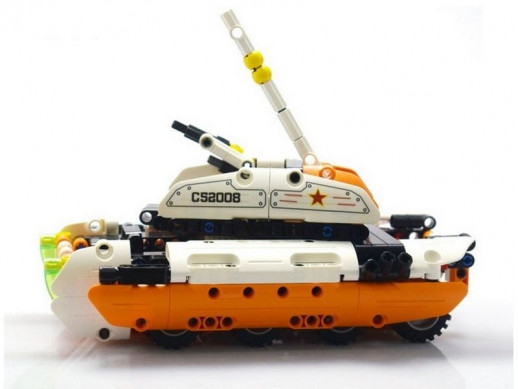 Конструктор CaDA Technic танк-трансформер 2 в 1, инерционный (294 деталей)