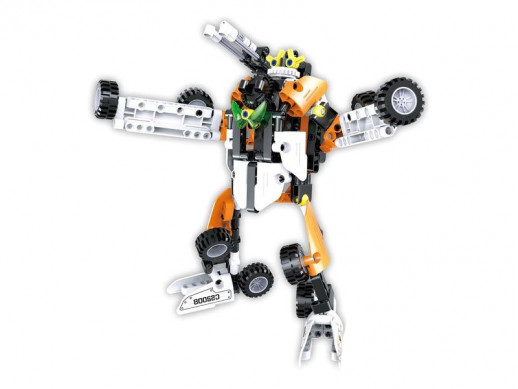 Конструктор CaDA Technic танк-трансформер 2 в 1, инерционный (294 деталей)