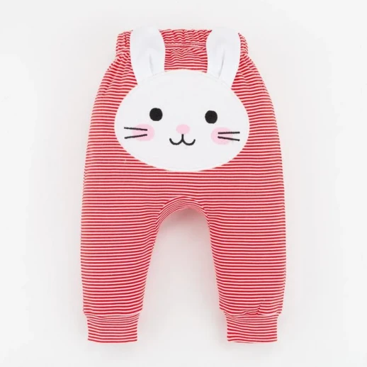 Штанишки Крошка Я "Зайка", красный