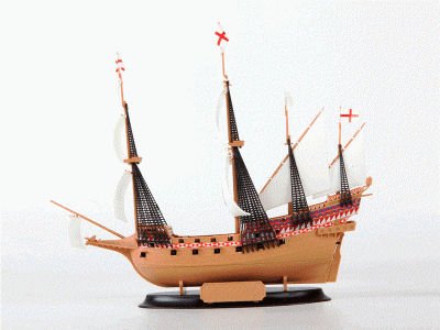 Сборная модель ZVEZDA Флагманский корабль Френсиса Дрейка "Ревендж", 1/350