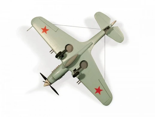 Сборная модель ZVEZDA Истребитель П-40Б "Томагавк", 1/72