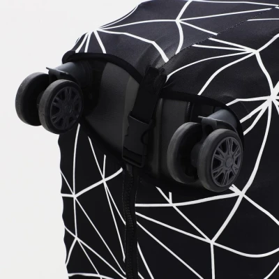 Чехол на чемодан 24", цвет чёрный