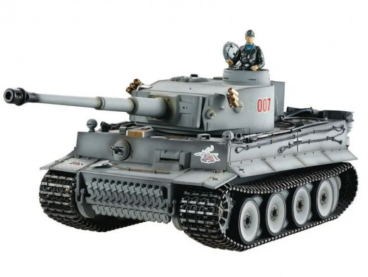 P/У танк Taigen 1/16 Tiger 1 (ранняя версия) HC, ИК-пушка, башня на 360, подшипники в ред., откат