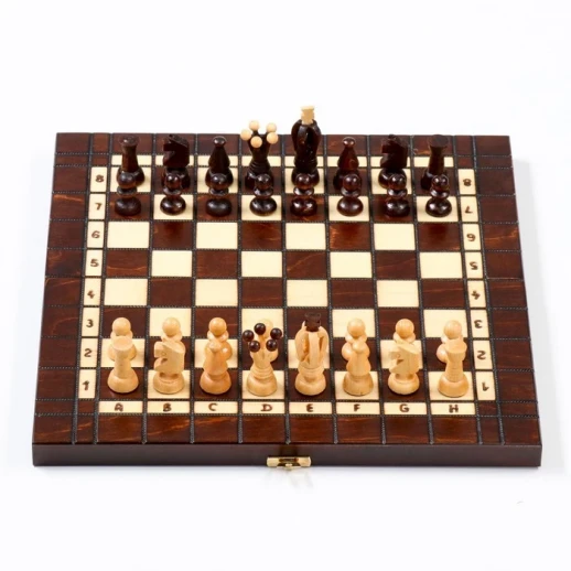 Настольная игра 3 в 1: шахматы, шашки, нарды, 35 х 35 см, король h-7 см