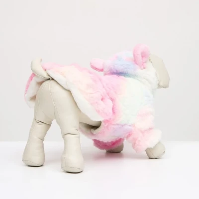 Куртка "Зайчонок" с капюшоном  (ДС 40, ОШ 17 см, ОГ 50 см) пастельная