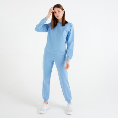 Костюм женский (свитшот, брюки) MINAKU: Casual Collection цвет голубой