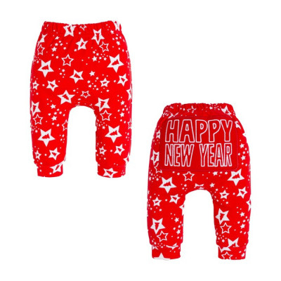 Штанишки Крошка Я "Happy", красный