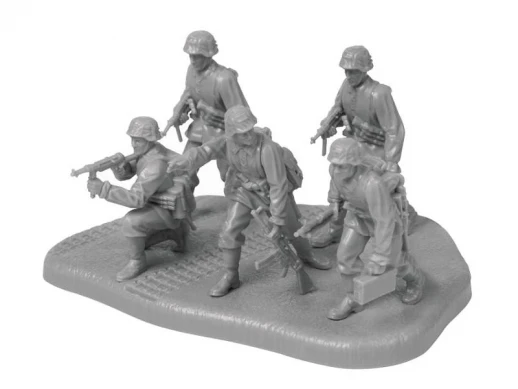 Сборные солдатики ZVEZDA Немецкие панцергренадеры в анораках, 1/72