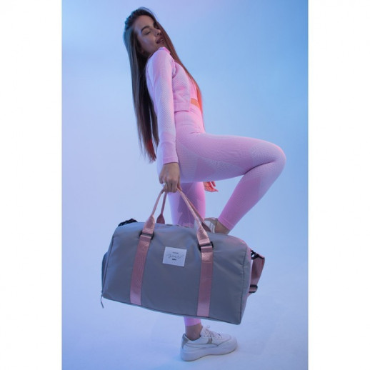Сумка спортивная Choose your way на молнии с подкладкой, отдел для обуви, цвет серый