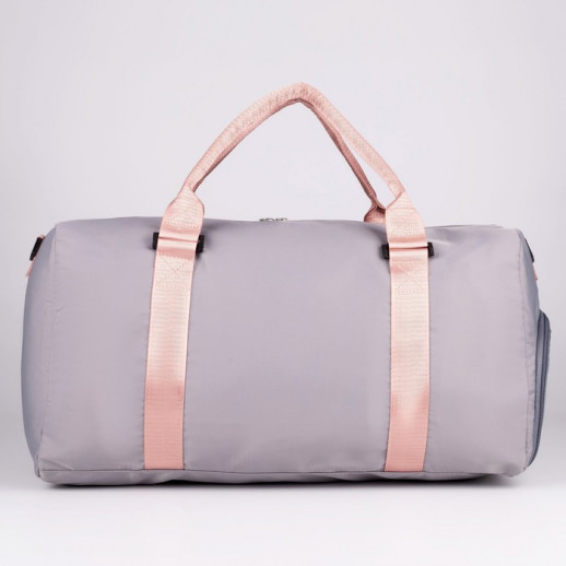 Сумка спортивная Choose your way на молнии с подкладкой, отдел для обуви, цвет серый