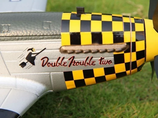 Радиоуправляемый самолет Top RC P-51D желтый 750мм 2.4G 4-ch LiPo RTF