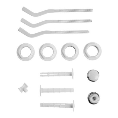 Набор для подключения радиатора ZEIN, 1" x 3/4", с тремя кронштейнами