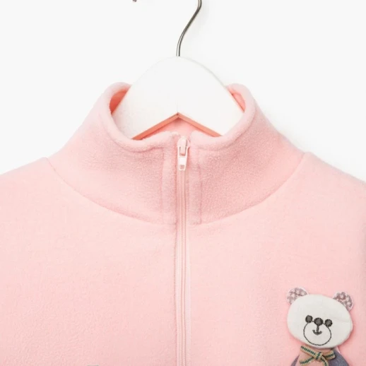 Костюм детский (толстовка, брюки) MINAKU цвет персиковый, рост 98