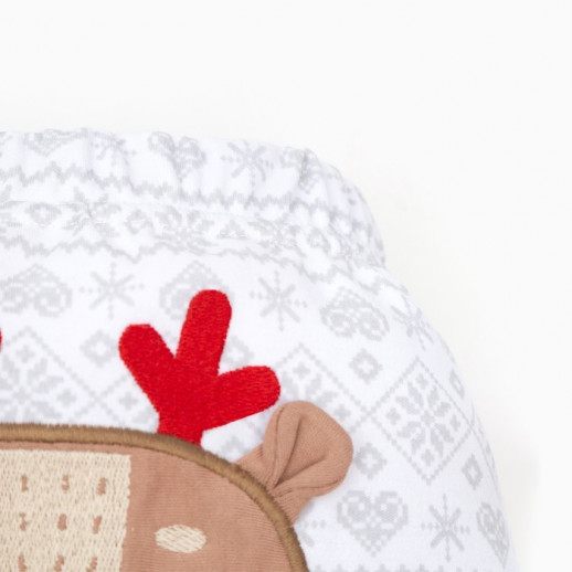 Ползунки-штанишки Крошка Я "Олень", белый