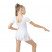 Купальник для хореографии Grace Dance, юбка-сетка, с коротким рукавом, р. 40, цвет белый