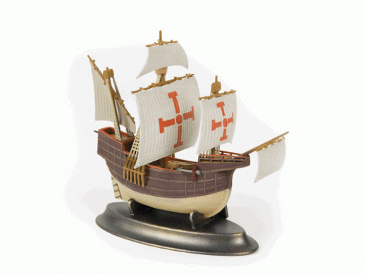 Сборная модель ZVEZDA Флагманский корабль Христофора Колумба "Санта-Мария", 1/350