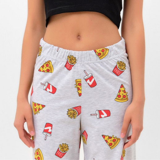 Брюки женские прямые KAFTAN "Пицца" р. 44-46, серый