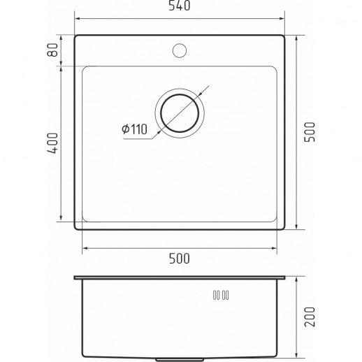 Кухонная мойка RIVELATO Rivelato Rinox 5450