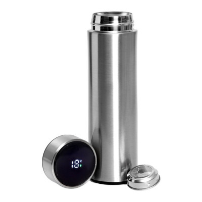 Термос, 500 мл, Basic, с ситечком и датчиком температуры, сохраняет тепло 8 ч